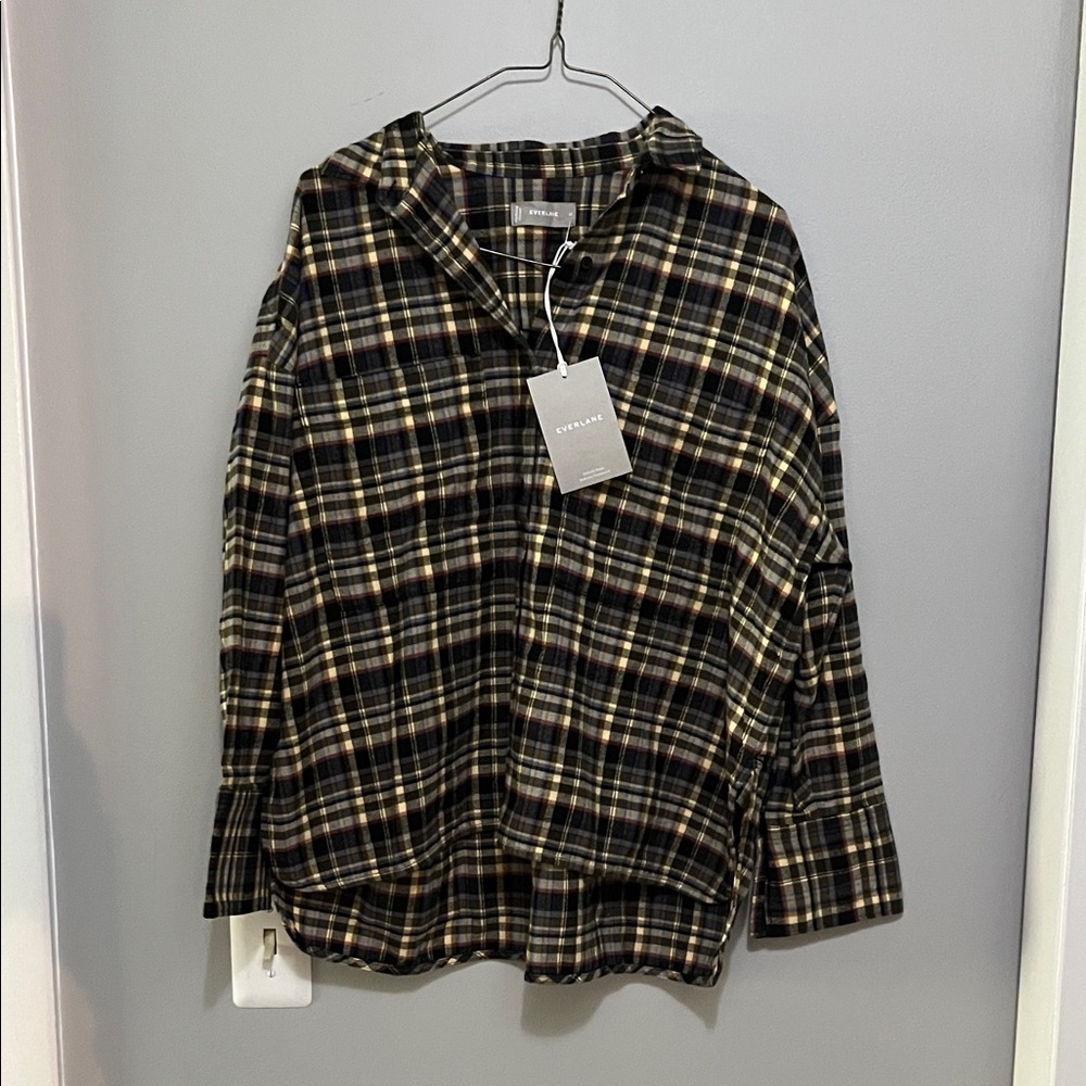 NWT Everlane Plaid Flannel - Picture 4 of 12